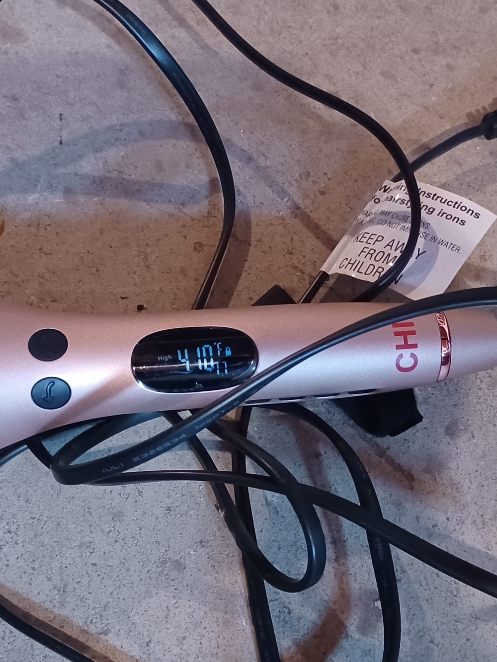 CHI Rose Gold Digital Hair Tool with Temperature Display